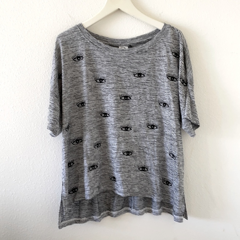 Anthropologie Akemi + Kin boxy tee eyes